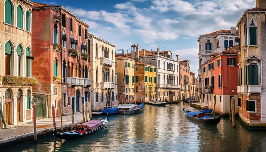 Cidade de Veneza na Itália