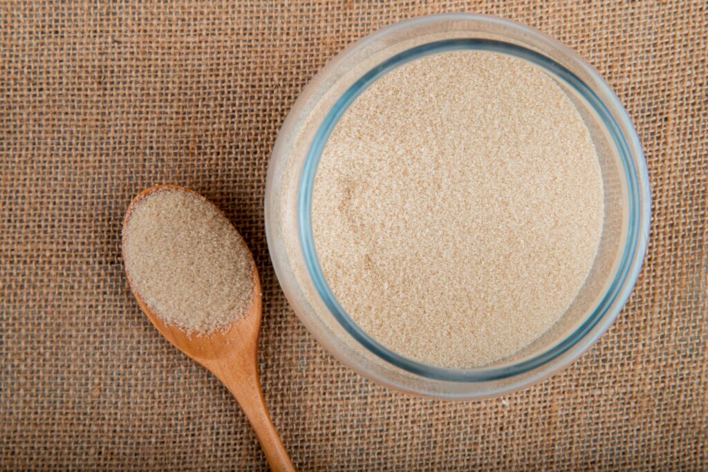 Psyllium misturado em água para aumentar o consumo de fibras